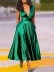 Women's Fashion Sexy V-Neck Wrap Sleeve Big Swing Dresses
