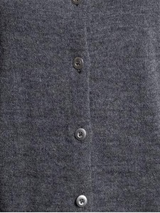 Women's gray woven wool sweater