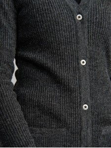 Women's grey elegant knitted sweater