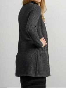 Women's grey elegant knitted sweater