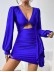 Women's hollowed out long sleeved dress