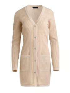 Women's khaki elegant knitted sweater