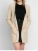 Women's khaki elegant knitted sweater
