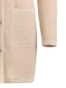 Women's khaki elegant knitted sweater