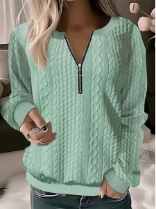 Women's Knit Textured Sweatshirt