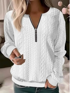 Women's Knit Textured Sweatshirt