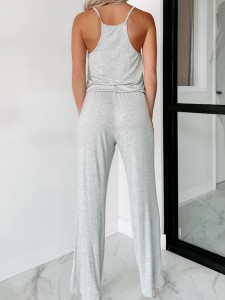 Women's knitted suspender romper