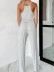 Women's knitted suspender romper