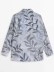 Women's lapel loose printed shirt