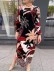 Women's Leaf Print Casual Dresses