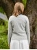 Women's light grey woven wool sweater