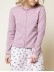 Women's light pink woven wool sweater
