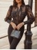 Women's long sleeved lace top