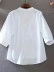 Women's loose cotton linen embroidered shirt