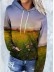 Women's loose pullover hooded fleece sweatshirt