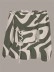 Women's one-line shoulder sexy line print ruffled waist blouse