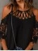 Women's patchwork neck top