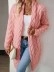 Women's pink sweater cardigan