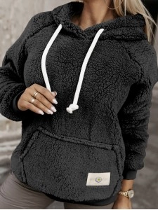Women's Plush Hooded Sweatshirt
