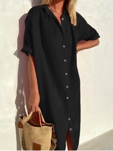 Women's pure cotton casual shirt and dress