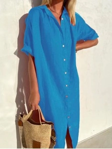 Women's pure cotton casual shirt and dress