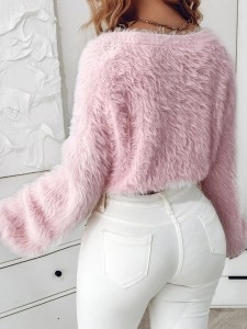 Women's Short Plush Top Coat