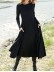 Women's slim fitting solid color casual dress