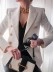Women's Slim Solid Color Fashion Casual Suit Jacket