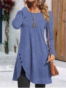 Women's Solid Color Casual Dress