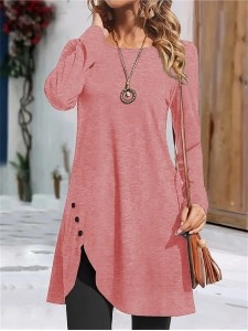 Women's Solid Color Casual Dress