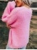 Women's solid color casual plush sweater