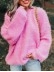 Women's solid color casual plush sweater