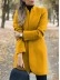 Women's standing collar long coat