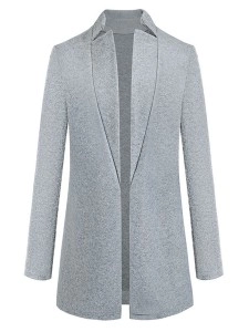 Women's standing collar long coat