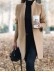 Women's standing collar long coat