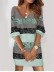 Women's striped printed dress