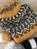 Women's vintage contrast sweater