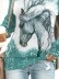 Women's Vintage Horse Print Sweatshirt
