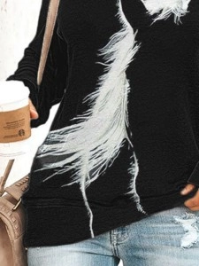 Women's Vintage Western Horse Silhouette Print Sweatshirt