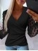 Women's Waffle Panel Mesh Top