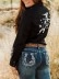 Women's Western Rose Print Shirt