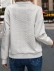 Zipper Solid Embossed Sweater