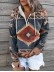Zipper Western Printed Hoodie